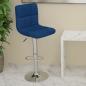 Preview: ARDEBO.de - Barhocker Blau Stoff
