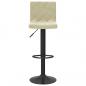 Preview: Barhocker 2 Stk. Creme Samt