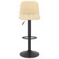 Preview: Barhocker 2 Stk. Creme Samt