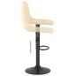 Preview: Barhocker 2 Stk. Creme Samt