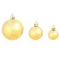 Preview: 100-tlg. Weihnachtskugel-Set 3/4/6 cm Golden