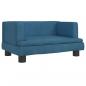Preview: Hundebett Blau 60x40x30 cm Samt