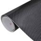 Preview: Autofolien 2 Stk. 4D Schwarz 100x150 cm+50x150 cm