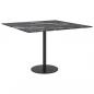 Preview: Tischplatte Schwarz 60x60 cm 6 mm Hartglas in Marmoroptik