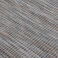 Preview: Outdoor-Teppich Flachgewebe 80x250 cm Braun und Blau