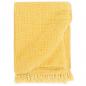 Preview: ARDEBO.de - Überwurf Baumwolle 125x150 cm Senfgelb