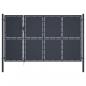 Preview: Gartentor Stahl 350 x 175 cm Anthrazit