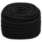 Preview: Arbeitsseil Schwarz 20 mm 25 m Polyester
