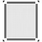 Preview: Magnet-Insektenschutz für Fenster Anthrazit 100x120 cm