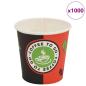 Preview: 1000 Stk. Einweg-Kaffeebecher Pappe 120 ml (4 oz)