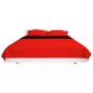 Preview: Gesteppte Wende-Tagesdecke Rot and Schwarz 170x210 cm
