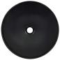 Preview: Waschbecken 41 x 12,5 cm Keramik Schwarz