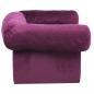 Preview: Hundesofa mit Schublade Burgunderrot 75x50x38 cm Plüsch