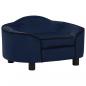 Preview: ARDEBO.de - Hundesofa Blau 67x47x36 cm Plüsch