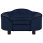 Preview: Hundesofa Blau 67x47x36 cm Plüsch