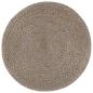Preview: Handgefertigter Sitzpuff Hellgrau 45 x 30 cm Jute