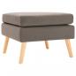 Preview: ARDEBO.de - Fußhocker Taupe Stoff