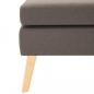 Preview: Fußhocker Taupe Stoff