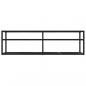 Preview: TV-Schrank Schwarz Marmor-Optik 160x40x40,5 cm Hartglas