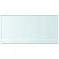 Preview: ARDEBO.de - Tischplatte Transparent 50x100 cm Hartglas
