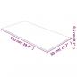 Preview: Tischplatte Transparent 50x100 cm Hartglas