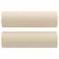 Preview: 2-tlg. Sofagarnitur mit Kissen Creme Stoff