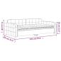 Preview: Tagesbett mit Matratze Dunkelgrau 100x200 cm Samt