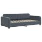 Preview: Tagesbett mit Matratze Dunkelgrau 100x200 cm Samt