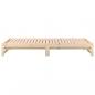 Preview: Tagesbett Ausziehbar 2x(80x200) cm Massivholz Kiefer