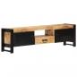 Preview: TV-Schrank 140x30x40 cm Raues Mangoholz
