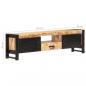 Preview: TV-Schrank 140x30x40 cm Raues Mangoholz