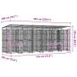 Preview: Outdoor-Hundezwinger mit Dach Stahl 11,06 m²