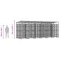 Preview: Outdoor-Hundezwinger mit Dach Stahl 11,06 m²