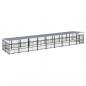 Preview: Outdoor-Hundezwinger mit Dach Stahl 16,89 m²
