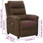 Preview: Massagesessel Braun Stoff