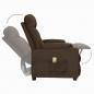 Preview: Massagesessel Dunkelbraun Stoff