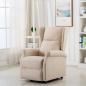 Preview: ARDEBO.de - Aufstehsessel Creme Stoff