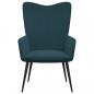 Preview: Relaxsessel Blau Samt