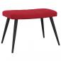 Preview: Relaxsessel mit Hocker Weinrot Samt