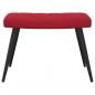 Preview: Relaxsessel mit Hocker Weinrot Samt