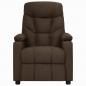 Preview: Massagesessel mit Aufstehhilfe Dunkelbraun Stoff