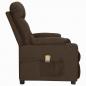 Preview: Massagesessel mit Aufstehhilfe Dunkelbraun Stoff