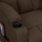Preview: Massagesessel mit Aufstehhilfe Dunkelbraun Stoff