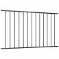 Preview: Zaunfeld Pulverbeschichteter Stahl 1,7 x 0,75 m Schwarz