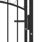 Preview: Zauntor mit Gewölbter Spitze Stahl 100x125 cm Schwarz