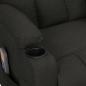 Preview: Massagesessel Elektrisch Schwarz Stoff