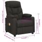 Preview: Massagesessel Elektrisch Schwarz Stoff