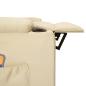 Preview: Massagesessel Elektrisch Creme Stoff