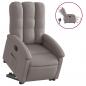 Preview: Relaxsessel mit Aufstehhilfe Elektrisch Taupe Stoff