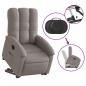 Preview: Relaxsessel mit Aufstehhilfe Elektrisch Taupe Stoff